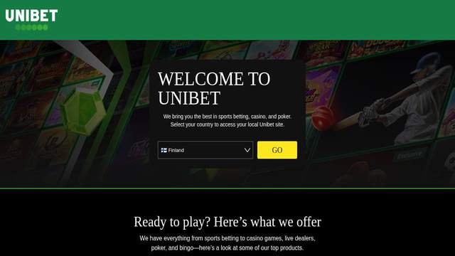 Unibet Poland casino screenshot